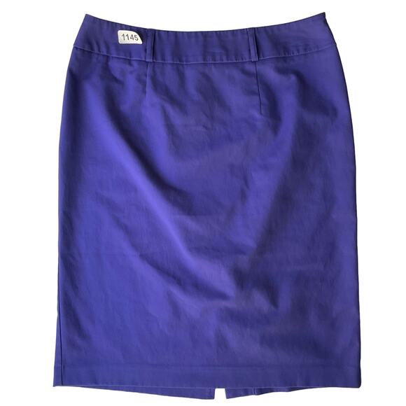 Apt. 9 Women’s Above Knee Skirt size 6, Solid Blue, Modern Fit - Picture 1 of 8